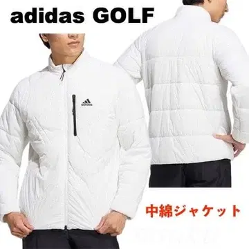 [ 2XL ] 가을/겨울 아디다스 골프 보온 충전솜 퀼팅 자켓 화이트