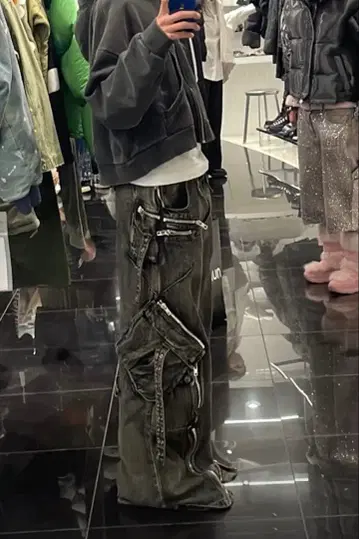 NO/FAITH STUDIOS green black used cargo