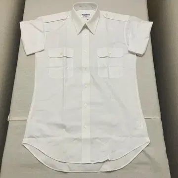 새상품 유니치카 taffna 반팔 파이롯트 셔츠 셔츠 무지 화이트 37