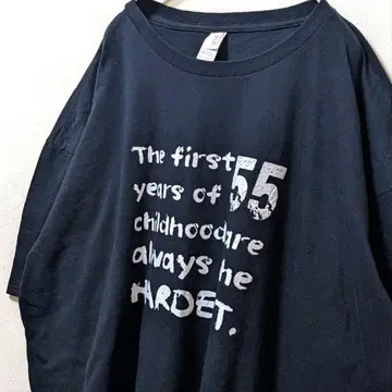 앤빌 영문 로고 티셔츠 블랙 3XL 구제 의류