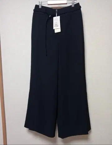 칼리테 벨티드 와이드 플레어 팬츠