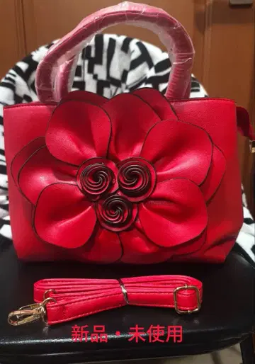 빨간색 꽃 숄더백 미사용 새상품