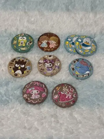 산리오 자수 캔뱃지