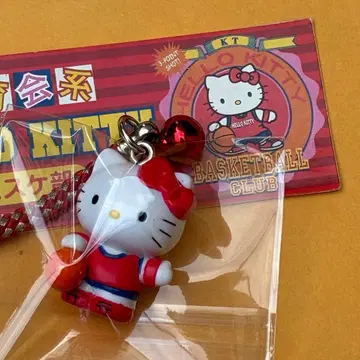 초레어 체육회계 농구부 스트랩 족자 고토치 키티 헬로키티 방울