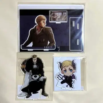 진격의 거인 부품 포함 BIG 아크릴 스탠드 복권 체스 천사와 악마 엘빈