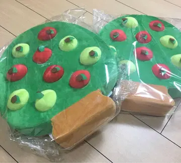 2개 세트 봉제 인형 밭 사과 나무