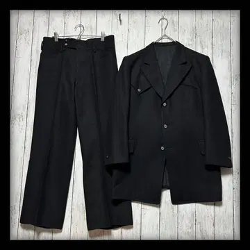 [ VINTAGE 수트 셋업 ] 블랙 레드 M 스코틀랜드제