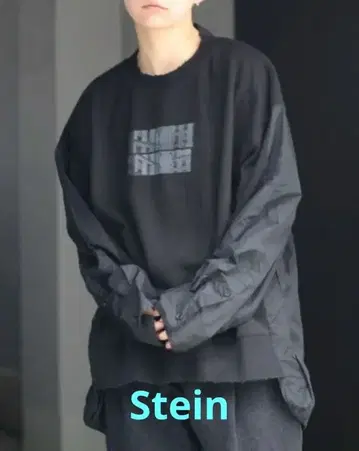 stein 블랙 오버 사이즈 맨투맨