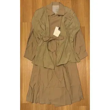 새상품 ANGIE 3way 디자인 코트 베스트 롱 코트 2종 세트