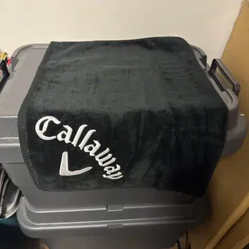 CALLAWAY 캐러웨이 타월 캐디백 골프 블랙 미사용