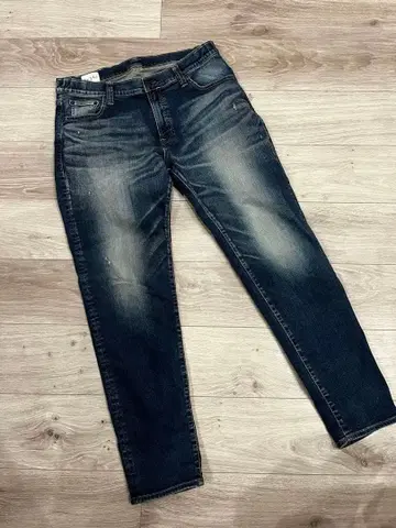 빅 존 다크 블루 스키니 데님 34