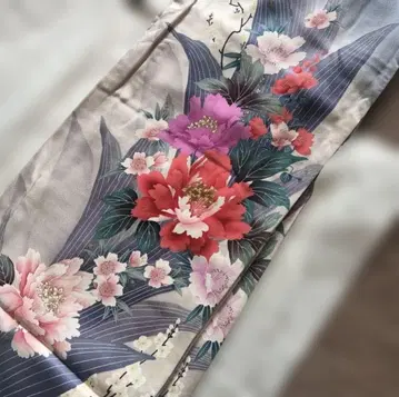 앤티크 손바느질 후리소데 오비