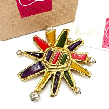 Christian Lacroix 크리스찬 라크로아 멀티 컬러 브로치