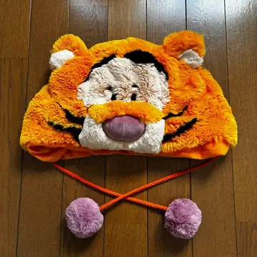 디즈니 팬캡 티거 모자 복슬복슬 폼폼 달린