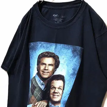 스텝 브라더스 빅 로고 T셔츠 블랙 블랙 구제 의류