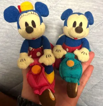 도쿄디즈니씨 미키 미니 봉제 인형 키링 부르부르 2000년대