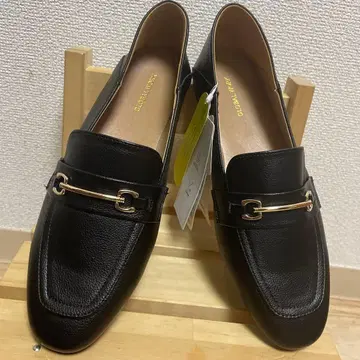 [ 새상품 ] 택 포함! GLOBAL WORK 블랙 로퍼 25.0