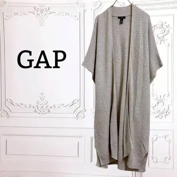 갭 [ GAP ] 롱 가디건 리브 니트 [ XL ] 브라운 코튼