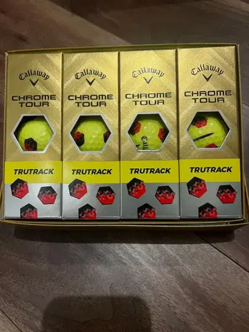 캘러웨이 크롬 투어 골프공 옐로우 컬러