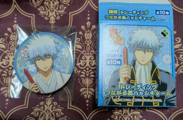 은혼 이어지는 캔뱃지 사카타 긴토키 진선조 소시지 캔뱃지 긴토키 JF