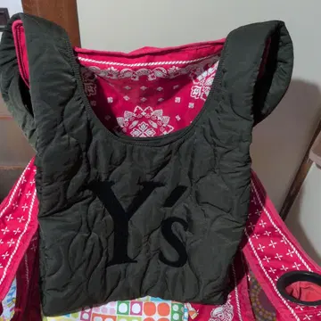 Y's 퀼팅 토트백 올리브