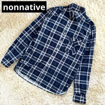 nonnative 논네이티브 체크 셔츠 변형 포켓 일본제