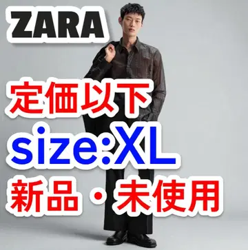 정가 이하 ZARA LIMITED EDITION 세미 시스루 셔츠 XL