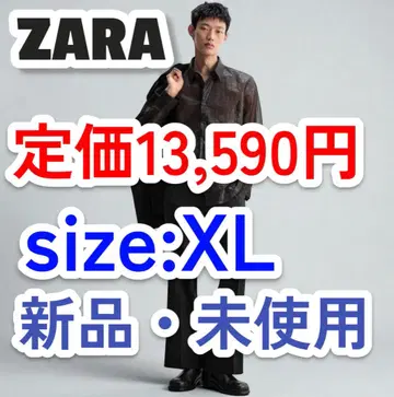정가 이하 ZARA LIMITED EDITION 세미 시스루 셔츠 XL