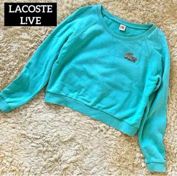 LACOSTE L!VE 라코스테 라이브 맨투맨 비즈 악어 블루