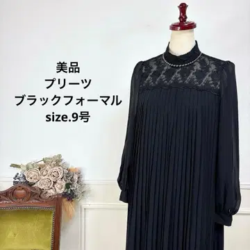 새상품급 플리츠 블랙 포멀 원피스