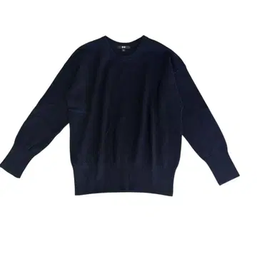 UNIQLO 캐시미어 스웨터 100% 여성용 네이비 XL