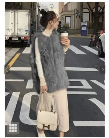 새상품 GRL 퍼 베스트