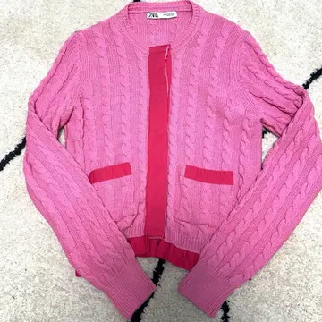 ZARA 대비 케이블 니트 가디건