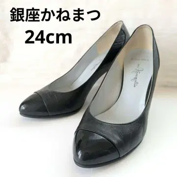 [ 새상품급 ] 긴자 카네마츠 GINZA kanematsu 펌프스 블랙