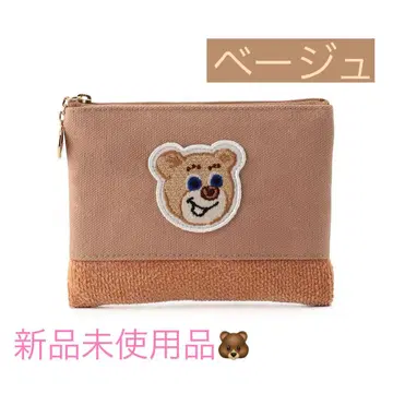 미개봉 새상품*페이 올드 테디 와펜 파우치 베이지