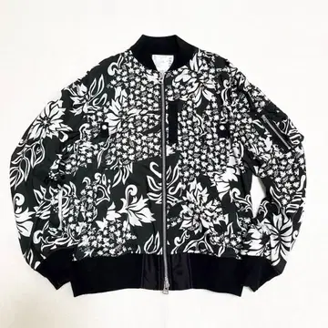 sacai 24SS 나일론 봄버 봄버 자켓 3 블랙