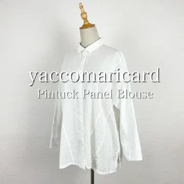 새상품급 yaccomaricard 핀턱 블라우스