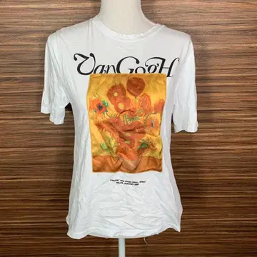 ZARA 자라 T셔츠 S사이즈 여성용 화이트 반팔 프린트