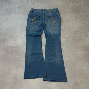 Y2K 00's archive 플레어 데님 스트레치 로우라이즈 록시