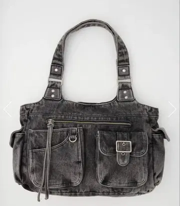 SLY 멀티 포켓 데님 숄더백