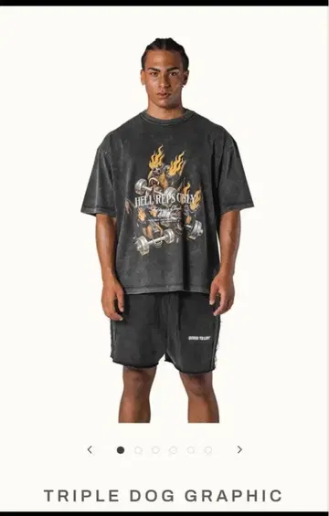 LYFT 오버 사이즈 T셔츠 도베르만 L 사이즈