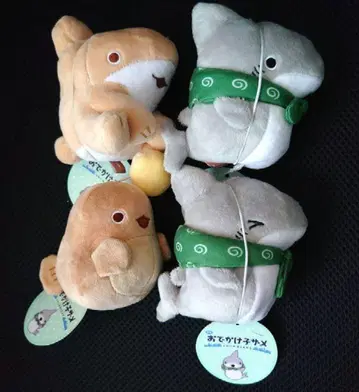 외출 아기상어 해수욕장의 친구들 보이스 마스코트 봉제 인형 4종 세트