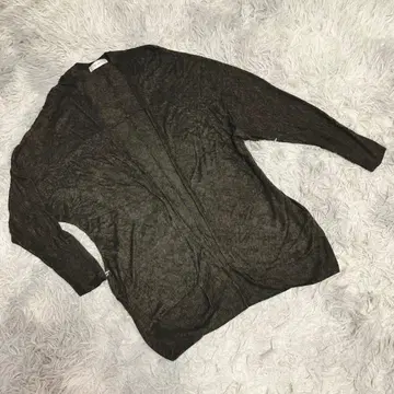 로메오 가디건 (M) 긴팔 얇은 소재 심플 무지 레이어드