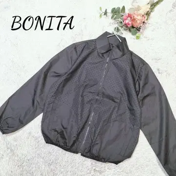 [ 보니타 ] 여성용 상의 나일론 자켓 블랙 포켓 부착