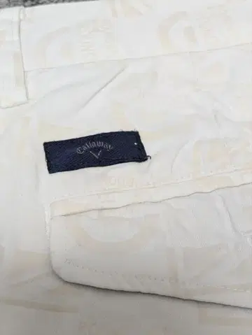 캘러웨이 화이트 롱 팬츠