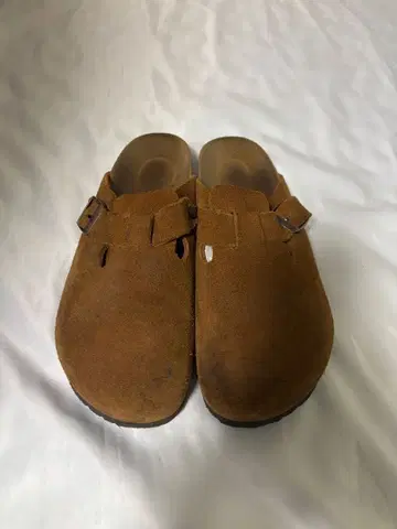 버켄스탁 보스턴 42 27.0cm 스웨이드 가죽 브라운