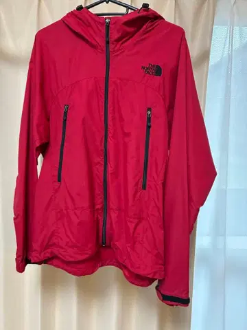 THE NORTH FACE 레드 나일론 자켓 M
