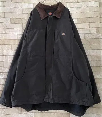 디키즈 커버올 자수 안감 플리스 퀼팅 블랙 3XL