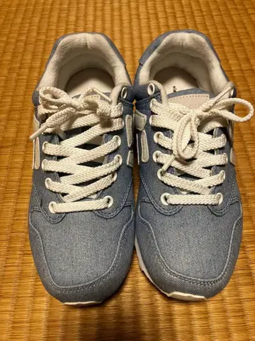 Sangacio 스니커즈 데님 22cm 여성용 일본제 1회 착용
