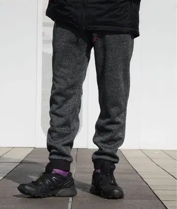 그라미치 BONDING KNIT FLEECE NARROW RIB PANT